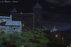 Hypothèse de reconstruction château de Miglos par Laurent Chanal - © Reconstruction 3D châteaux en ruines