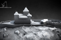 Hypothèse de reconstruction château de Miglos par Laurent Chanal - © Reconstruction 3D châteaux en ruines