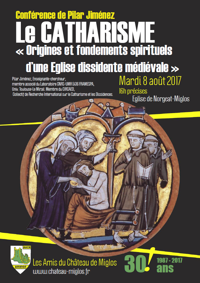 Conférence de Pilar Jiménez : « Le catharisme. Origines et fondements spirituels d’une Eglise dissidente médiévale ».